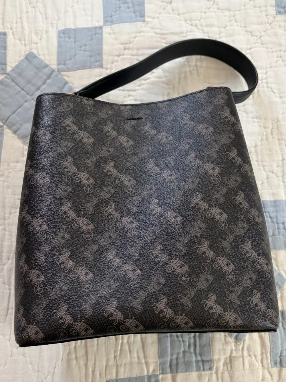 Coach Town Bucket Bag with Horse and Carriage Print